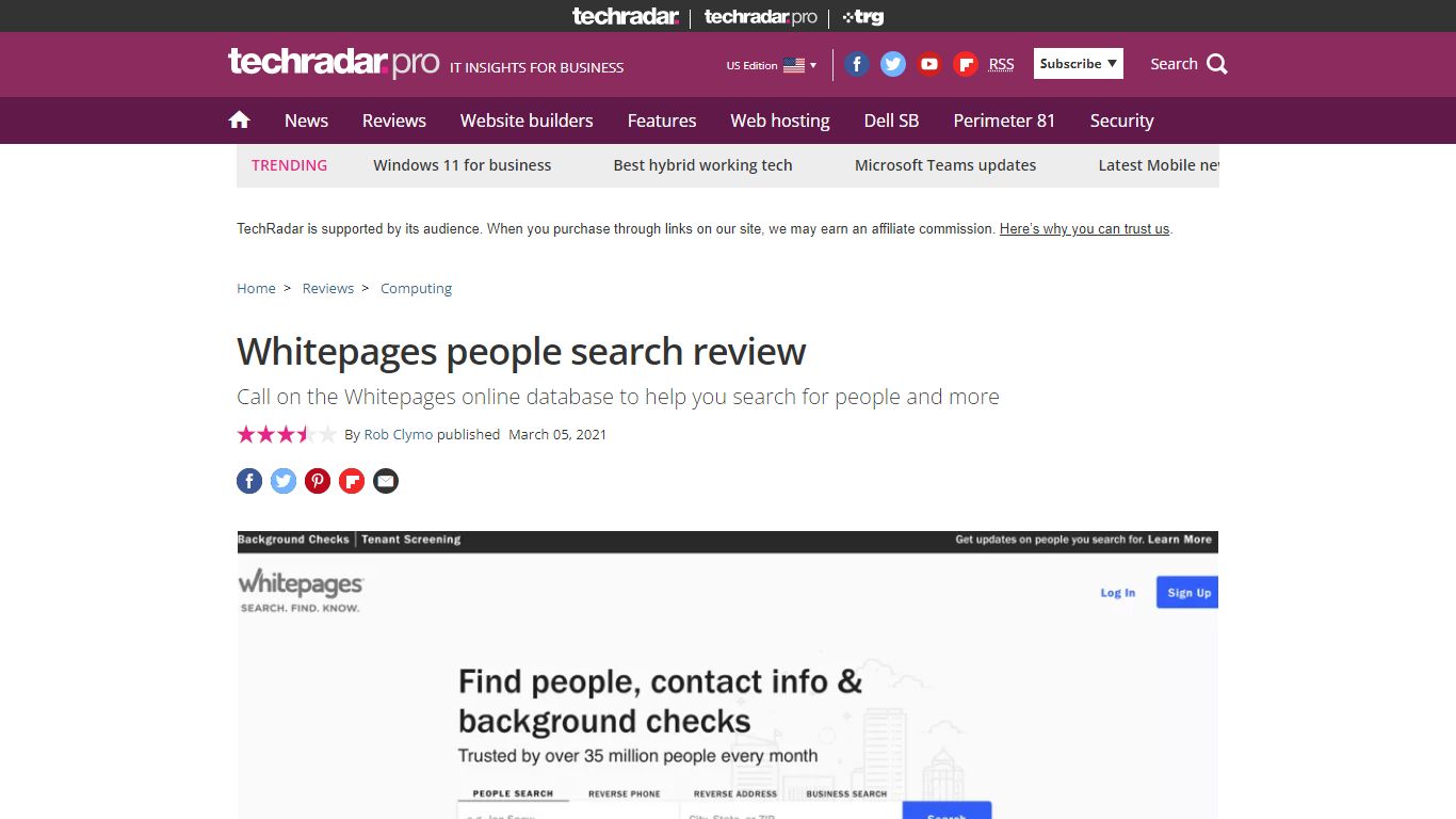 Whitepages | TechRadar